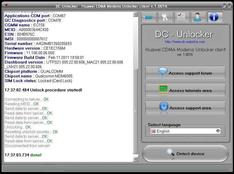 DC Unlocker 1.00.1441 Crack With Keygen (x64) Free Download
