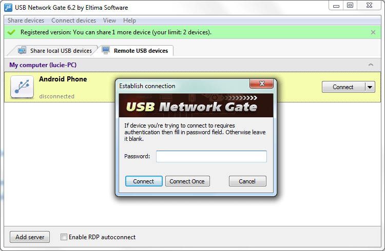 USB Redirector Client 6.12.0.3230 Crack + License Key Free Download